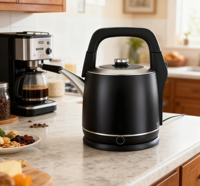 Bouilloire portable à double paroi en acier inoxydable de grande capacité 5 litres avec contrôle mécanique de la température