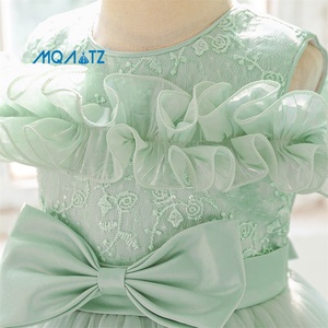 Robe de soirée élégante pour filles, tutu de princesse, col rond, costume de cosplay formel pour enfants de 6 ans, vêtements de fête - Product Image 3