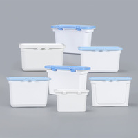 Conteneur transparent en plastique pour capsules de lessive, boîte empilable pour perles de détergent, emballage empilable pour dosettes de lavage pour supermarché
