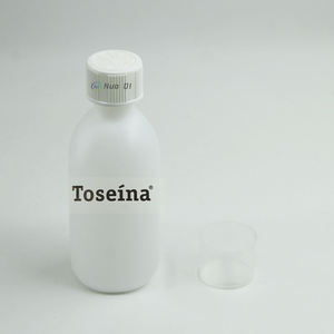 Botella de Plástico HDPE Vacía de 250 ml (8 oz) para Soluciones Orales Farmacéuticas, Toseina 2 mg/ml, con Tapa Blanca CRC, Superventas - Product Image 1