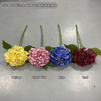 Bouquets d'hortensias artificiels HGA, grandes têtes en PU pour la décoration de jardin, de maison et les arches de mariage, ou comme guirlande florale.