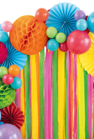Vente chaude 4 pièces Orange vert jaune Fuchsia papier banderoles emballage crêpe papier rouleaux pour anniversaire bébé douche nuptiale