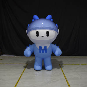 Рекламный надувной костюм на заказ мультфильм животных талисман ходьба надувной робот костюм для мероприятий - Product Image 1