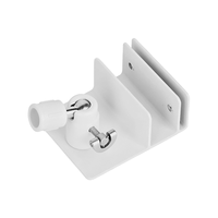 Support de caméra pour gouttière sans perçage, résistant aux intempéries, en ABS, avec rotule réglable pour support de surveillance