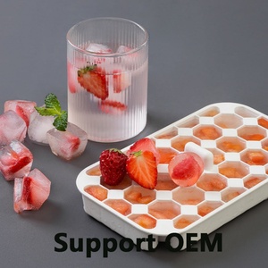 Molde para Hacer Bolas de Hielo en Forma de Rosa, de Plástico de Grado Alimenticio, Ecológico y Creativo, de Alta Calidad, con Tapa y Contenedor para Hielo - Product Image 2