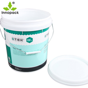 Seau en plastique blanc imprimé de 15 litres avec poignée métallique et couvercle sécurisé pour <span class=keywords><strong>peinture</strong></span>, revêtement et produits chimiques - Product Image 2