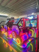 Machine de jeu de course automobile d'arcade à monnayeur, simulateur d'amusement intérieur