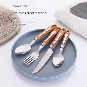 Modern Japanese Style Flatware Set Stainless Steel Silverware Set Classic Style 4/24 Spoon <b>Knives</b> <b>Fork</b> Cutlery Set - Product Image 4