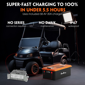 Batterie de chariot de <span class=keywords><strong>golf</strong></span> Cloudenergy GFS48-120R 51.2V 120Ah LiFePO4 avec BMS 250A, application et écran tactile, 6000+ cycles, -20~60°C - Product Image 5