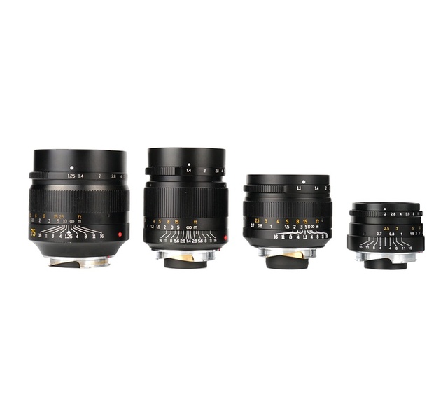 7artisans Large Aperture Paraxial M-mount Camera Lens Kit 28mm/75mm/35mm/50mm for  M Mount M-M M240 M3 M5 M6 M7 M8 M9 M9P