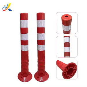 Posto flessibile <span class=keywords><strong>di</strong></span> avvertimento in TPU impermeabile da 75cm con dissuasore riflettente per parcheggio - Product Image 3