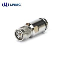 Connecteur mâle TNC LWMC à pince pour câble LMR300 et câble de 7 mm jusqu'à 6 GHz, VSWR 1,30 max.