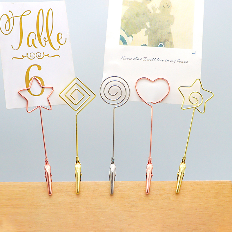 4-Pack Memo Clip Holders - Stand With Alligator Clip For Holding Pictures, Cards, Notes, & Paper