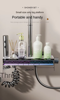 Système de mitigeur de douche mural à affichage numérique LED en gros, système de douche pour piano, système de surpression d'eau pour salle de bain à domicile, fabriqué