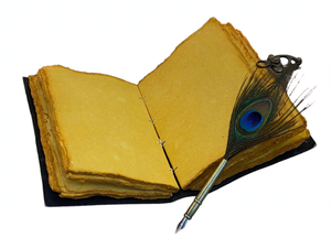 Carnet de notes vintage gothique Grimoire de la Sorcellerie à bords festonnés pour l'écriture, le dessin et le journalisation - Product Image 2