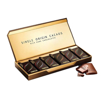 Rectangle meilleure boîte d'emballage de bonbon de chocolat personnalisé prix raisonnable boîte de chocolat de luxe élégante