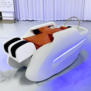 Großhandel automatische elektrische bequeme Friseursalon Massage möbel Wasch bett Shampoo Stuhl mit Schüssel