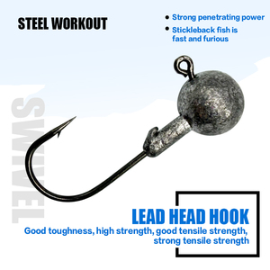 ตะขอเบ็ดตก<span class=keywords><strong>ปลา</strong></span>แบบ Crank Lure Hooks 50 ชิ้น ตะขอหัวตะกั่วแบบถอ<span class=keywords><strong>ด</strong></span>ประกอบได้ สำหรับตก<span class=keywords><strong>ปลา</strong></span>แบส สำหรับเทคนิคการตกปลาแบบ Bottom Fishing - Product Image 3