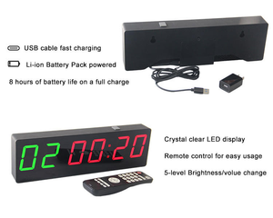 Chronomètre numérique LED magnétique électronique professionnel de gros pour salle de sport, <span class=keywords><strong>horloge</strong></span> <span class=keywords><strong>murale</strong></span>, montre de sport haute précision pour la gym - Product Image 4