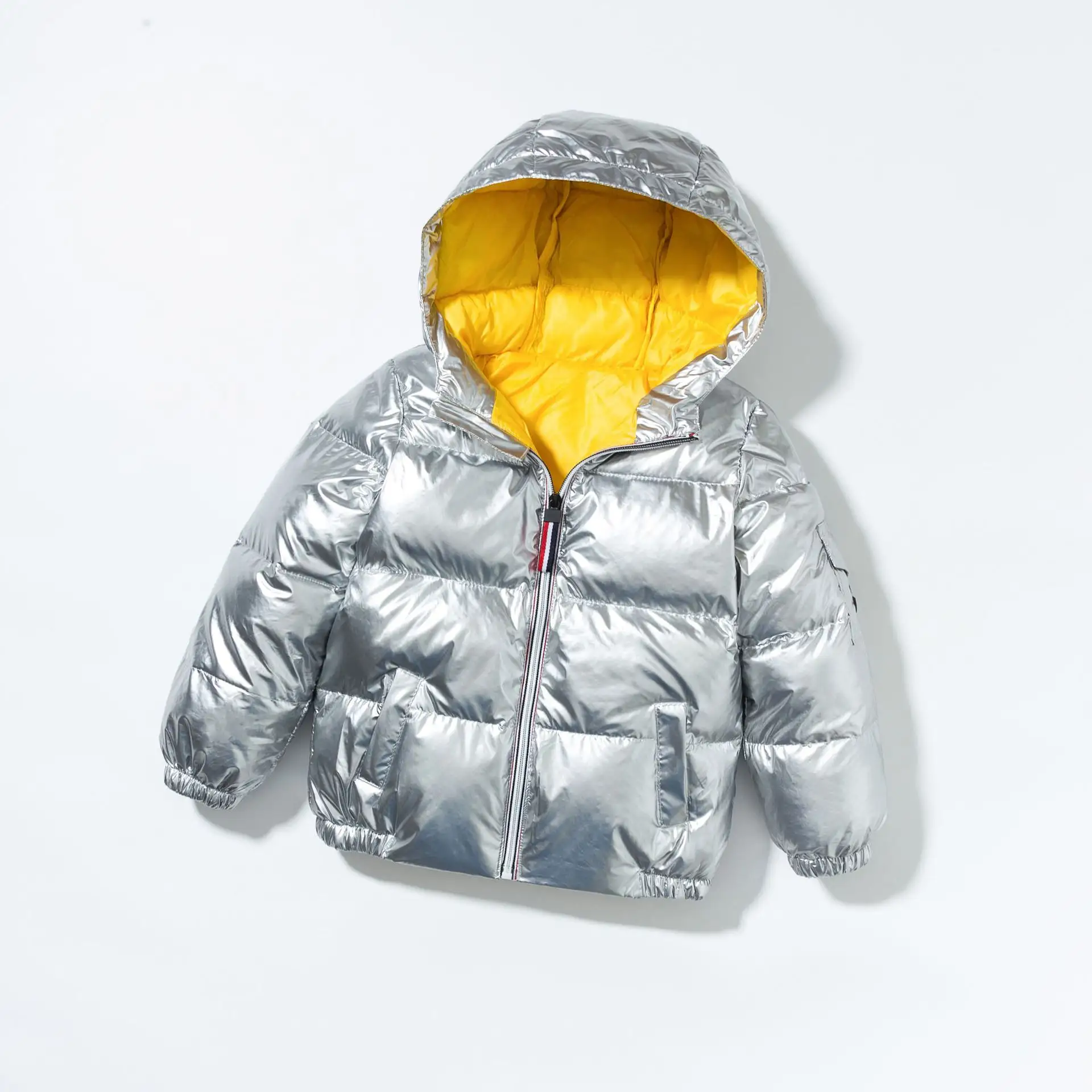New Coat Children'S Down Jacket Boys And Girls Silver Thickening Baby Children'S Clothing Winter Kids Puffer Bubble Down Jacket