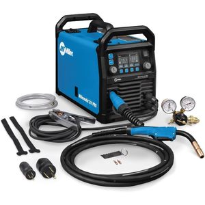 เครื่องเชื่อมมิลเลอร์มาติก 211 โปร MIG 120/240V แรงดันไฟฟ้าคู่ สำหรับเชื่อมเหล็กและอะลูมิเนียม - Product Image 1
