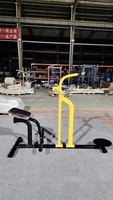 Machine de fitness professionnelle en acier avec logo personnalisé, équipement de musculation rotatif pour le tronc, machine à torsion à genoux, machine de gym double pour bras et poitrine