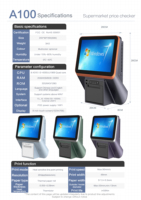 Sistem POS Supermarket LICON 8-Inci, Pemeriksa Harga Android dengan Layar Sentuh Windows, NFC, dan Printer