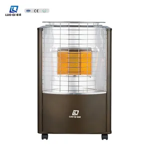 Factory Wholesale Hign Level Modern Gas Heater with 3 Ceramic Burner Gas infrared heating with Portable Cover Gas Room Heater