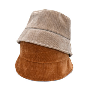 Chapeau Bob en Velours Côtelé de Haute Qualité, Couleur Unie, Chapeaux Bob Simples, Chapeaux Bob Personnalisables avec Logo Brodé - Product Image 6