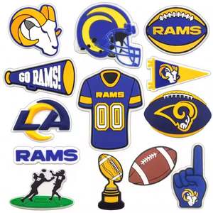 Vente en gros de décorations de chaussures personnalisées en PVC style PittsburghSteelers de l'équipe de football américain - Product Image 4