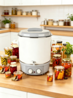 Marmite Électrique Économiseur d'Énergie pour Fruits, 27 Litres, Corps Émaillé, Commande Mécanique, Idéale pour Usage Domestique, Commercial et Hôtelier