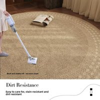 Tapis GHT moderne, écologique, antidérapant, en polyester, fabriqué à la machine, à poils ras, imprimé numériquement, lavable, d'épaisseur moyenne, pour salon