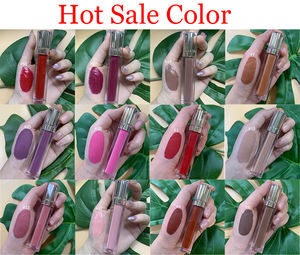 Makyaj mat ruj sıvı su geçirmez uzun ömürlü kırmızı kadife kahverengi çıplak tonu dudak parlatıcısı - Product Image 5