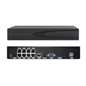 Enregistreur vidéo réseau 8CH PoE <span class=keywords><strong>NVR</strong></span> 4K 8MP avec détection faciale IA, comparaison faciale, entrée caméra IP 8MP max 10CH, HiEasy - Product Image 1