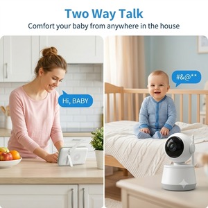Monitor para Bebés KT624W de 5.5 Pulgadas y 720P con WiFi, Seguimiento Inteligente por IA, Control Remoto a través de la Aplicación Tuya, Comunicación Bidireccional, Visión Nocturna Automática, Cámara VOX - Product Image 4