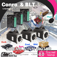 Kit CNC 4 axes 110BYGH2150-6004A 110 mm avec moteur pas à pas Nema 42 20 Nm, hybride 2 phases 6 A, couple élevé, CA 220 V, arbre 19 mm