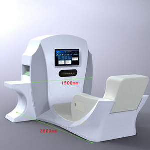 Table de massage médicale Life en fibre de verre et PVC, réglable, mobilier de salon et d'hôpital au design contemporain - Product Image 5