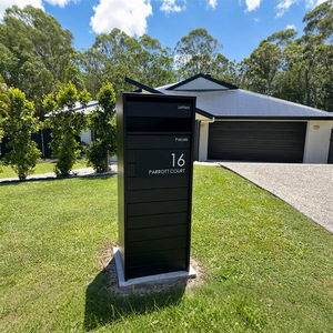 Custom <b>Outdoor</b> Standing Steel <b>Parcel</b> Drop Delivery <b>Box</b> Smart <b>Parcel</b> Post Lock Drop <b>Box</b> Letter <b>Box</b> Mailbox - Product Image 2