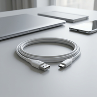 Kabel Pengisian Cepat USB A ke Tipe C, Kabel Transfer Data Kecepatan Tinggi untuk Ponsel, Tablet, dan Aksesoris Digital
