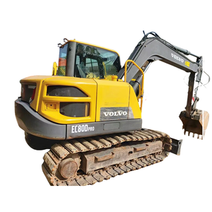 Miniexcavadoras sobre orugas VOLVO EC80D usadas de alta calidad, miniexcavadora sobre orugas, granja EC80 de 8 toneladas, excavadora de segunda mano - Product Image 1