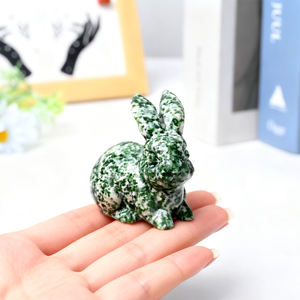 Hot Selling Crystal Healing Stone Dieren Carving Schattige Kristallen Konijn Figuren Voor Cadeau - Product Image 2
