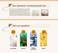 Sérum de beauté pour le visage au riz blanc biologique de haute qualité ROREC de marque privée OEM Sérum de visage éclaircissant pour la peau