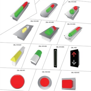 Luz indicadora de piso para ascensor, diseño minimalista de acero inoxidable para edificios de oficinas, 160 mm x 410 mm - Product Image 5
