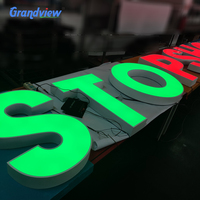 Envoi Rapide Enseigne Lumineuse LED 3D Sur Mesure pour Cafétéria, Bar, Marque – Caractères Lumineux en Métal, Acrylique ou Plastique à Éclairage Frontal