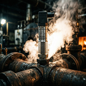 เซ็นเซอร์วัดแรงดันแบบ Piezoresistive ทนอุณหภูมิสูง OEM RS485 สำหรับท่อน้ำร้อนและน้ำมัน  ความแม่นยำ 0.5%FS ระดับการป้องกัน IP68 ปรับแต่งช่วงการวัดได้ - Product Image 1