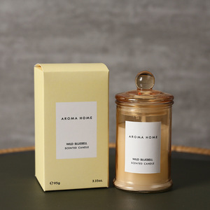 Portavelas <span class=keywords><strong>de</strong></span> Vidrio Negro, Rosa y Ámbar Modernos <span class=keywords><strong>de</strong></span> 320 ml, con Cajas con Logotipo Personalizado, en Oferta - Product Image 5