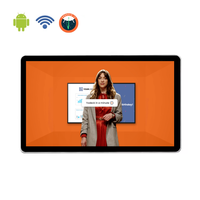 Yodeck Digital Signage Player Android 14 Monitor Iklan 24-Inci yang Dipasang di Dinding dengan CMS Terintegrasi Jaringan 4G untuk Penggunaan di Pusat Perbelanjaan