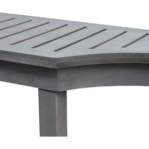 PARISLOFT Table console en bois style farmhouse 47W x 32.3H avec étagères gris bleu Meuble d'entrée pour salon - Product Image 3