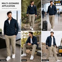 Pantalon technique TIMETEX pour homme, micro-extensible, printemps été automne, pantalon de travail, respirant, résistant à l'usure