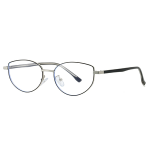 Monture de lunettes optiques pour femmes 69167, petite monture œil de chat en métal, verres anti-lumière bleue, lunettes personnalisées avec logo, montures de lunettes - Product Image 6